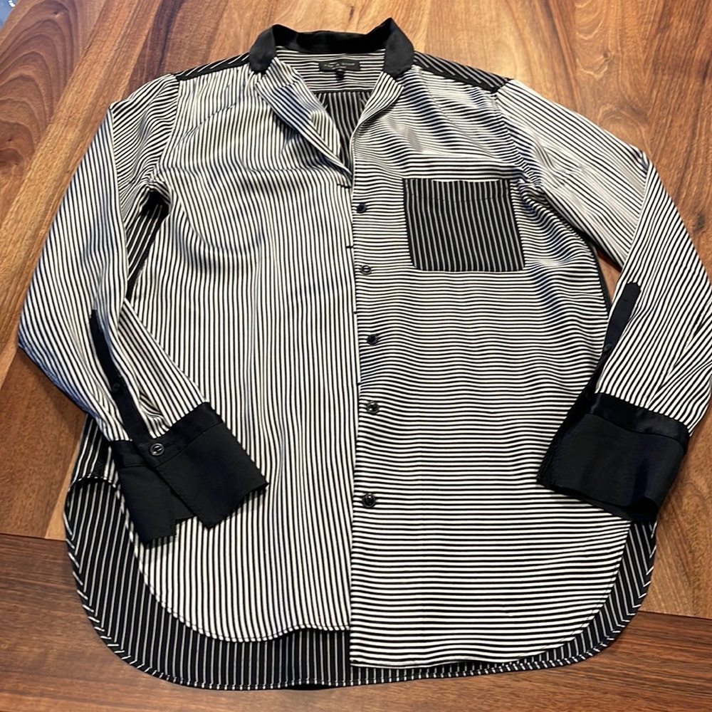 Silk rag and bone blouse